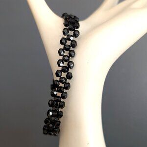 Delicate glass beaded bracelet